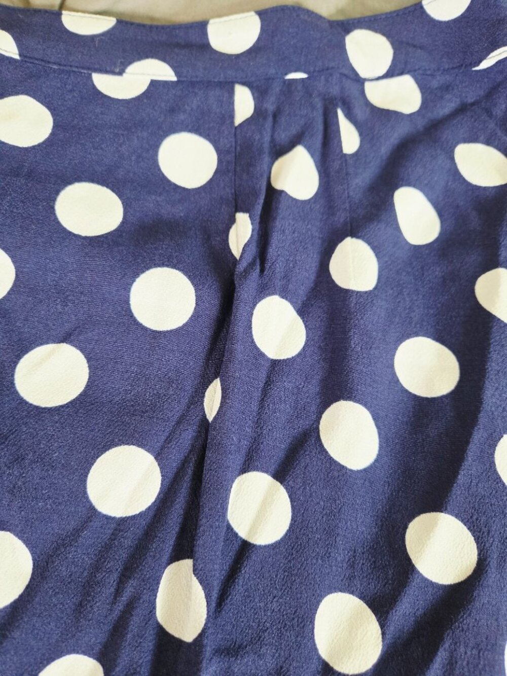 Talbots Women's 14P Maxi Skirt Boho Prairie Broomstick Cottage Polka Dot A-Line - Picture 8 of 12